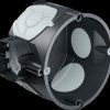 1056-21 ECON® 10 one-gang box, airtight, with device screws, depth 46 mm