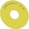 Podkładka indentyfikacyjna Siemens 3SU1900-0BC31-0DA0 (Ø) 75 mm EMERGENCY STOP 10 szt.