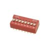 PRZEŁĄCZNIK DIP SWITCH 8 TORÓW CZERWONY ON-OFF