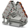 Potential distributor, push-in connection, 0.14-2.5 mm², 2 pole, 17.5 A, 4 kV, gray, 3270222