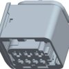 TE Connectivity Obudowa złącza pin żeńskiego na kabel HDSCS, MCP Ilość pinów 7 1-1418480-1 1 szt.