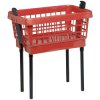 Lockweiler 502 Laundry basket with feet red 65 cm