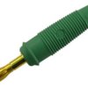 4 mm plug, solder connection, 1.5 mm², CAT O, green, 972518704
