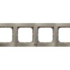 AS Ramka 4 poczwórna do wyłączników IP-44 satyna light RH-4G/45 OSPEL