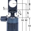 70117882 Holder for laser module D=14 mm, 1/4'' UNC female thread