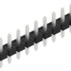 Pin header, 9 pole, pitch 2.54 mm, straight, black, 10058239