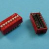 DIP SWITCH 8-PIN RED SLIDE