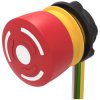 EAO 84-5240.0040 E-Stop Pushbutton 2NC non-illum Maint 300mm cable Red/White