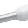 Insulated wire end ferrule, 0.5 mm², 12 mm/6 mm long, DIN 46228-4, white, 4696