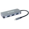 D-Link DUB-2335 USB-C hub 6 ports Anthracite USB 3.2 Gen 2 sockets