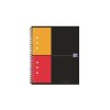 Oxford 100102880 Notepad Grey Orange Red A5+ Squared 80 Sheets
