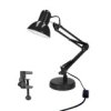 Lampka Biurkowa Czarna Pixi Black E27 Zestaw Podstawa I Klips Edo777535 Edo