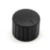 Gałka ze wskaźnikiem do potencjometru na oś 6mm - 20x15mm - czarna