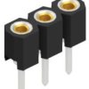 Socket header, 3 pole, pitch 2.54 mm, straight, 10041801