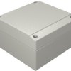 Aluminum enclosure, (L x W x H) 100 x 100 x 61 mm, gray (RAL 7038), IP66, 041010060