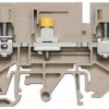 Disconnect/test-disconnect terminal block, screw connection, 0.5-10 mm², 41 A, 6 kV, dark beige, 1934790000