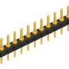 Pin header, 13 pole, pitch 2.54 mm, straight, black, SL713G