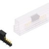Pin header, 12 pole, pitch 2.54 mm, angled, black, SL10SMD04012SBSM