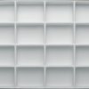 Thermoformed insert, with 16 compartments, white, (L x W x D) 340 x 250 x 38 mm, TE 16 S