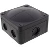 Wiska 10105602 Junction box (L x W x H) 95 x 95 x 60 mm Black IP66/IP67