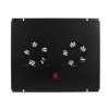 Panel 2X Wentylator Rack 19 Do Szaf 600X600 Podsufitowy Czarny Neku Flr Green