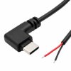 WTYK USB-C KĄTOWY Z PRZEWODEM 2m 200cm 2-PIN ZASILANIE ŁADOWANIE USB C