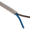 Kabel zasilający 2 Core PVC Sheath Biały 6.3mm od , 300 V