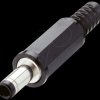 10501 DC power plug, straight, Øi = 1.7 mm, Øa = 4.0 mm, JS