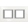 AXOLUTE Ramka podwójna pozioma /2moduły/ biała HA4802M2HHD