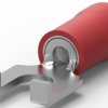 Insulated forked cable lug, 0.3-1.42 mm², AWG 22 to 16, M3.5, red, 322777