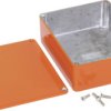 Aluminum die cast enclosure, (L x W x H) 119 x 94 x 42 mm, orange, IP54, 1590BBSOR