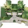 Złączka szynowa ochronna 2,5mm2 żółto-zielona 280-107