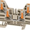 Through terminal block, push-in connection, 4.0 mm², 32 A, 8 kV, dark beige, 2847730000