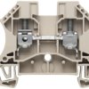 Through terminal block, screw connection, 0.5-10 mm², 2 pole, 41 A, 8 kV, dark beige, 1020200000