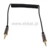 Jack 3,5 WT-WT 1m stereo spiralny