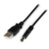 Kabel USB Złącze A USB A Złącze B Cylindryczne złącze zasilająca dł. 1m Kabel zasilający USB USB 2.0 kolor: Czarny