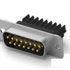 TE Connectivity Złącze D-sub Amplimite HDE 2-pinowe Poziomy Kabel Cyna Męski Nakrętka klinowa