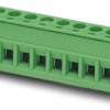 Socket header, 3 pole, pitch 5.08 mm, straight, green, 1757022