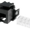 Złącze żeńskie RJ12 6-pin złocony Układ 6p6c 26AWG÷22AWG IDC 216000-2