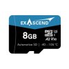 Karta Micro SD MicroSDHC, 8 GB Tak, Exascend SD500