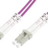 Digitus DK-2533-10-4 światłowodowe do światłowodów kabel 10.00 m fioletowy [1x złącze męskie LC - 1x złącze męskie LC] 5