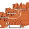 3-wire initiator supply terminal, spring-clamp connection, 0.14-1.5 mm², 13.5 A, 4 kV, orange, 2020-5372