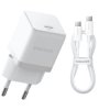 Baseus Palm P10111605213-01 30W szybka ładowarka sieciowa z gniazdem USB-C PD 3.0 PPS + kabel 1m