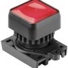 TRU COMPONENTS TC-10344020 S2PRSU-P3R Przycisk kwadratowy czerwony (przezroczysty) 1 szt.