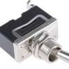 Przełącznik dźwigniowy Wł.-brak-wył. SPDT RS PRO Panel Śruba 28 V dc długość przełącznika 17 mm