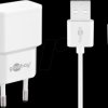 44979 USB charger, dual, 5 V, 2.4 A, Lightning, white