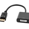 Złącze adapter wtyk DISPLAYPORT - gniazdo DVI (24+5)
