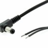 Przewód DC 0,25m z wtykiem kątowym 2,5x5,5 mm AWG20 2x0,5mm2 ESPE