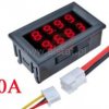 Woltomierz i amperomierz; 100V/10A; 4 cyfry; R/R