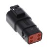 ITT Cannon 132066-4206 Connector Female Shrouded Circular Metal Housing